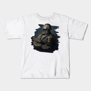 Fearless Warrior - Powerful and Majestic Kids T-Shirt